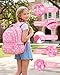 Amythe 3-Teiliges Set Schulranzen Mädchen 1. Klasse mit Lunchbox und Federmaeppchen, Kinderrucksack 24L mit Reflektoren, Schulrucksack Grundschule Mädchen 6-10 Jahre Leicht Wasserdicht mit Brustgurt