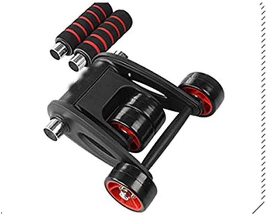 Unisex Fitness Equipmentfolding Four Wheel Row Bearing Roller Fitness Exercise Abdominal Muscle Wheel