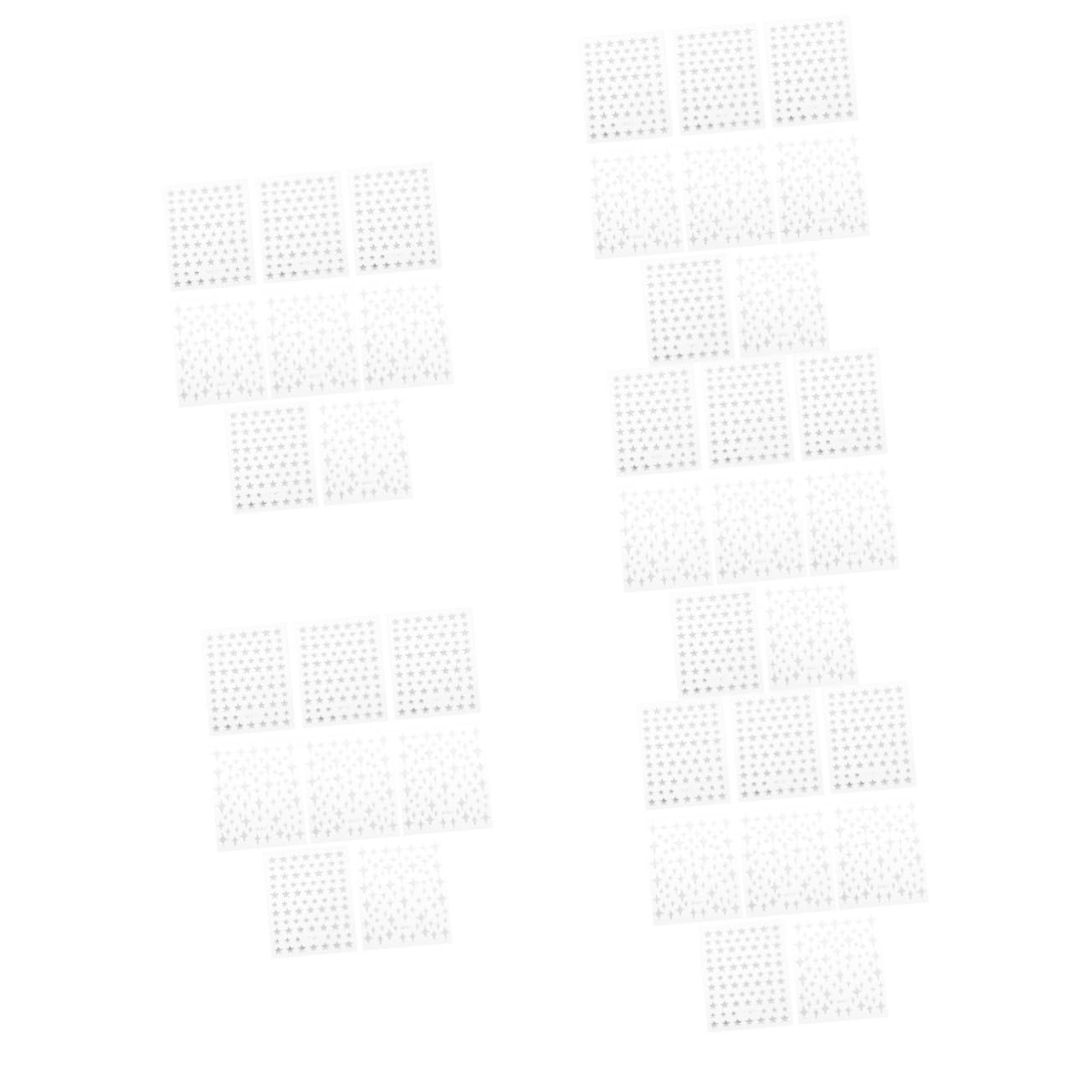 VALICLUD 5 Set Adesivi Per Unghie E Decorazioni Chic Per Nail Art Facili Applicare Per Manicure Casa E Salone 8 Fogli*5