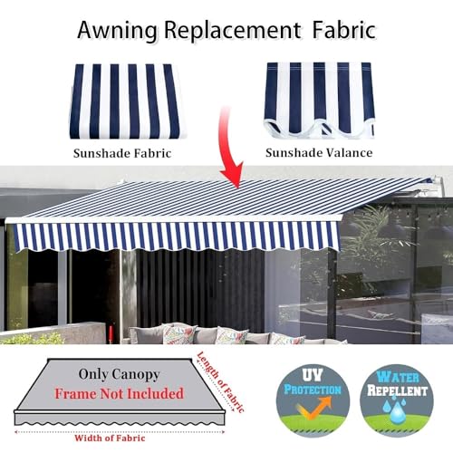 Auvent rétractable imperméable rouge 4,9x1,5m pour store banne fenêtre
