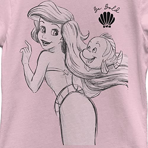 Disney Girl's Ariel and Flounder T-Shirt2