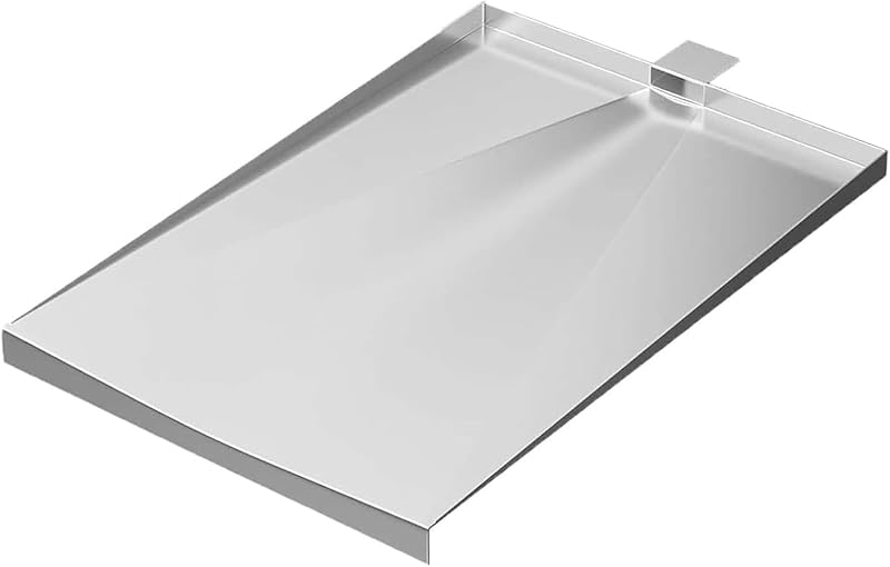 Drip Tray Heat Baffle Replacement Parts for Traeger Tailgater 20 Bronson 20 Unior Elite 20 Pellet Smoker Grill,BBQ Accessories for Traeger BBQ055 BBQ155 TFB29 TFB30 Grease Tray,Stainless Steel