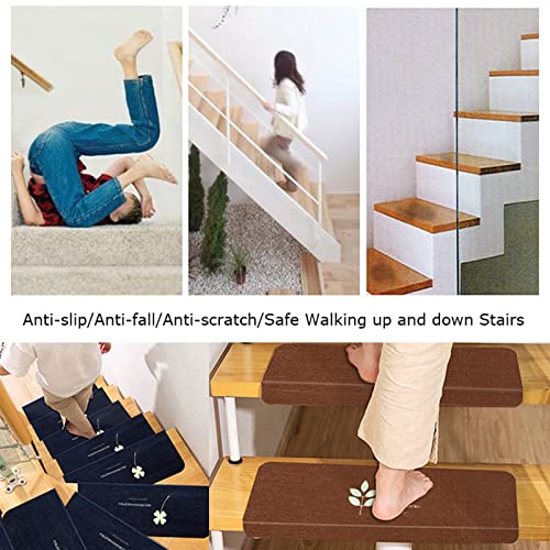 Protector de peldaño autoadhesivo alfombrilla de escalera resistente de alta densidad 4