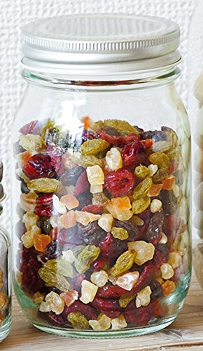 ADERIA M6579 Silver Cap Storage Bottle, 450, Set of 6, Storage Containers, Glass Canisters, Airtight Containers, Condiment Containers, Bottles, Airtight, Coffee, Beans