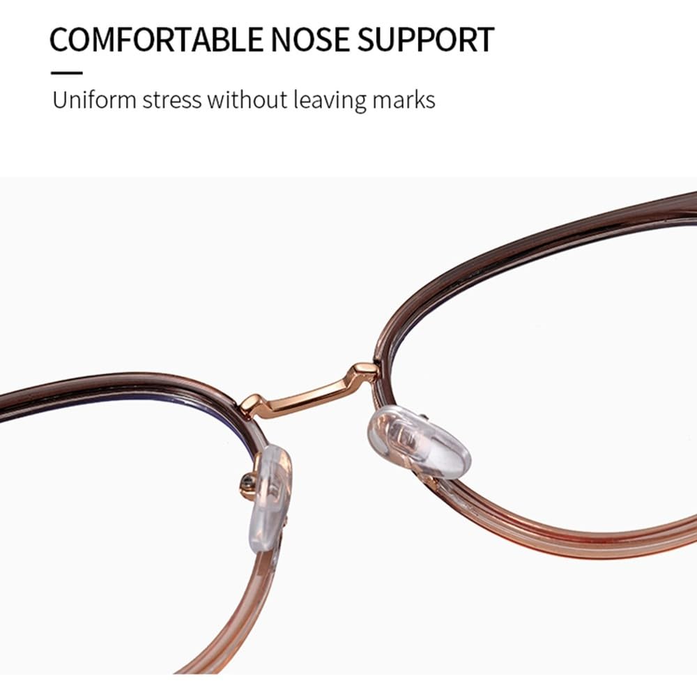 okulary modne przezroczyste soczewki kocie okulary oprawki retro damskie metalowe różowe czarne lekkie prezent