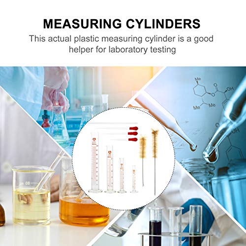 ULTECHNOVO Conjunto de Tubos de MediÃ§Ã£o de Vidro de 10 Unidades Tubo Graduado de QuÃ­mica Com Tubo