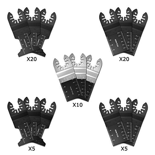 60pcs Oscillating Saw Blades Wood Metal Cutting Universal Quick Release Multitool Accessories for Bosch Craftsman DeWalt Dremel Fein Ridgid Tch 4 60pcs Oscillating Saw Blades Wood Metal Cutting Universal Quick Release Multitool Accessories for Bosch Craftsman DeWalt Dremel Fein Ridgid Tch - Image 4