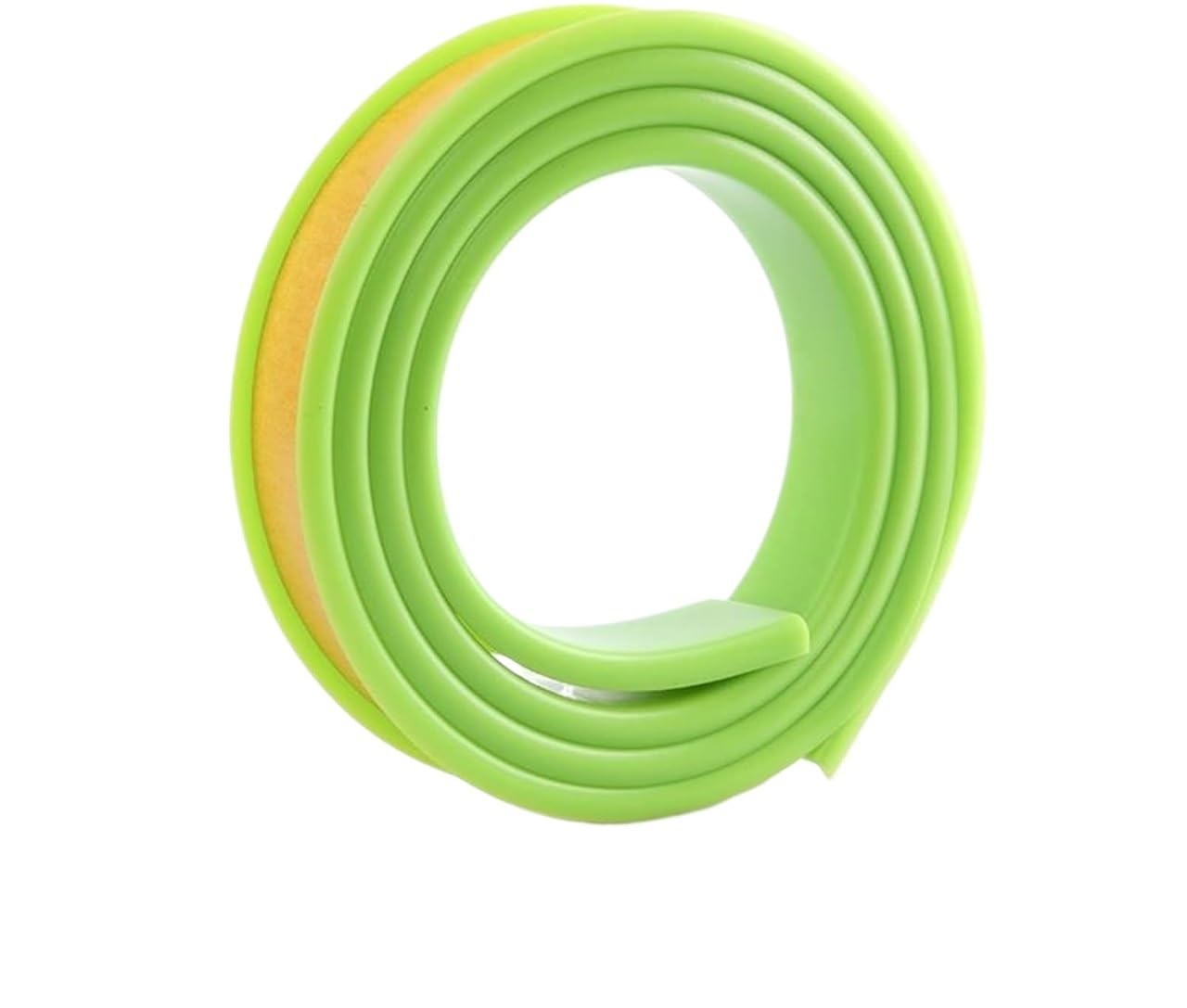 Peel and stick molding, U Channel Edge, TPE, 6m Flexible Self Adhesive for Cabinet, Plywood, Table, Protector(Green,9mm)
