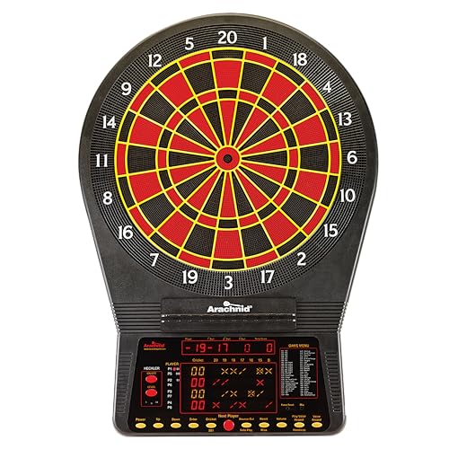 Cricket Pro 900 by Arachnid- Talking Electronic Dartboard, 15.5" Target Area, Up to 8 Player Score Display, Solo Play, MPR and PPD Scoring, 8 New Games, Includes Soft Tip Darts and Extra Tips