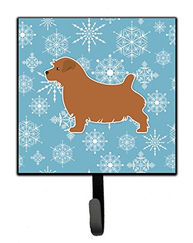 Winter Snowflake Norfolk Terrier Leash or Key Holder