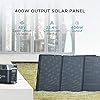 EF ECOFLOW 400W Portable Solar Panel, Foldable & Durable, Complete with an Adjustable Kickstand Case, Waterproof IP68 for Outdoor Adventures