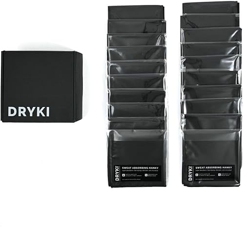 Pañuelos deportivos de microfibra para absorber el sudor de las manos, la cara y el cuerpo (negro clásico, paquete de 20unidades envueltas