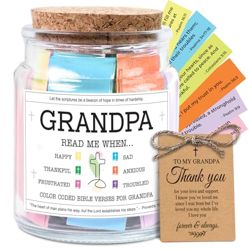 NewEleven Easter Basket Stuffers For Grandpa - Christian Present, Grandpa Gifts From Granddaughter,...