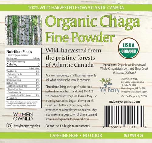 My Berry Organic Chaga Tea Powder