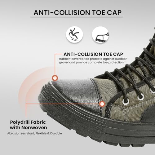 Image of Unistar High Ankle Trekking Ridding Men's Boots | Anti Skid Sole with Mild Waterproof Protection