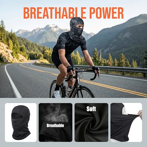 1 Unidad Balaclava de Protección Solar Verano Transpirable Elástico para Ropa Completa para Ciclismo, Correr, Senderismo y Pesca miniatura 4