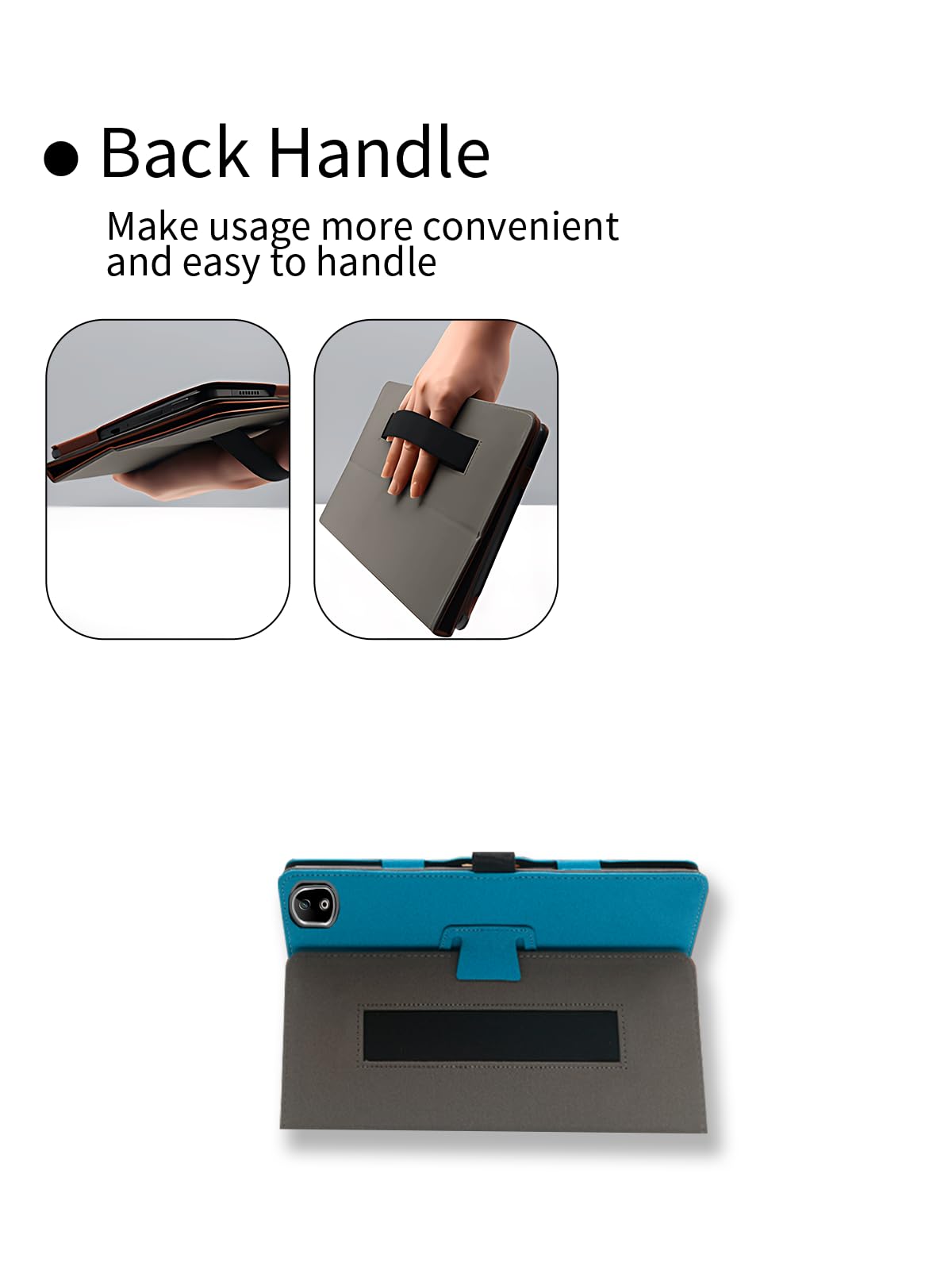 Leder-Hülle Für Doogee T30E Tablet 11 Zoll – Mit Handschlaufe & Ständerfunktion, Hellblau Leder-Hülle Für Doogee T30E Tablet 11 Zoll – Mit Handschlaufe & Ständerfunktion, Hellblau