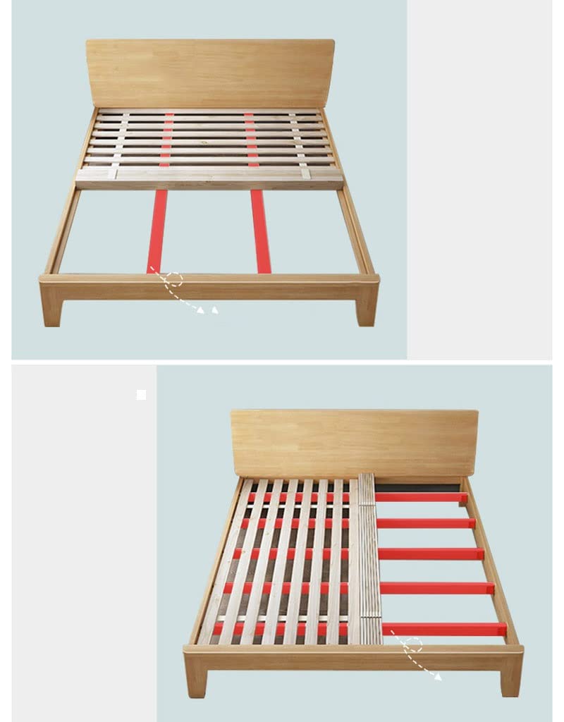 Piega Arrotolabile Bordo del Letto Duro, Legno Massiccio Guarnizione Plancia Tatami a Prova di umidità Classificato Scheletro Pieghevole Doghe della Plancia del Letto