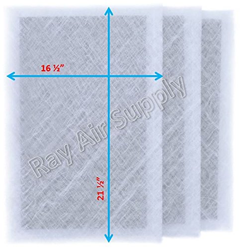 RAYAIR SUPPLY 18x24 Replacement Filter Pads Compatible with Air Ranger Air Cleaner 18x24 (3 Pack) White