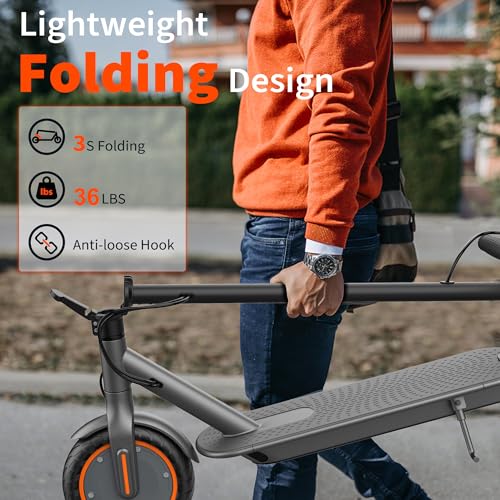 Image of Sigravy Electric Scooter with Seat for Adults, Foldable Pink Teens Escooter | 19MPH Speed, 21 Miles Range, 8.5 inch Solid Tires, Removable Adjustable Seat, App Control & Lock, 14+ Commuter & Birthday Gift