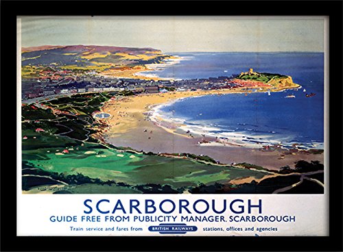 National Railway Museum Scarborough (8) Framed 30 x 40cm Print, MDF, Multi-Colour, 42 x 32 x 2.4 cm