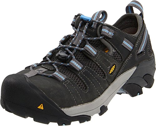 KEEN Utility Women's Atlanta Cool Low Steel Toe ESD Work Shoe, Gargoyle/Gargoyle, 8 Wide US