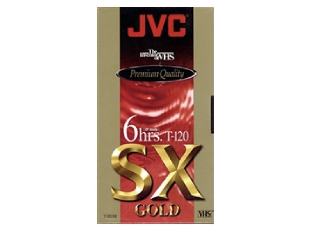 JVC Premium Quality 6 Hrs. T-120 Sx Gold VHS Tapes 3 Pack