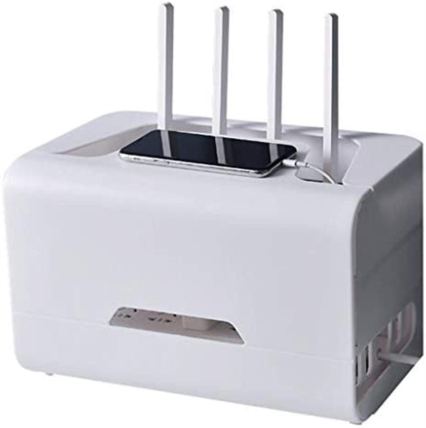 Pudełko do przechowywania routera, pudełko do przechowywania routera, uchwyt routera wi-fi, półka dekodera, wspornik na akcesoria telewizyjne, router wi-fi, pudełko TV, dekoder routerów