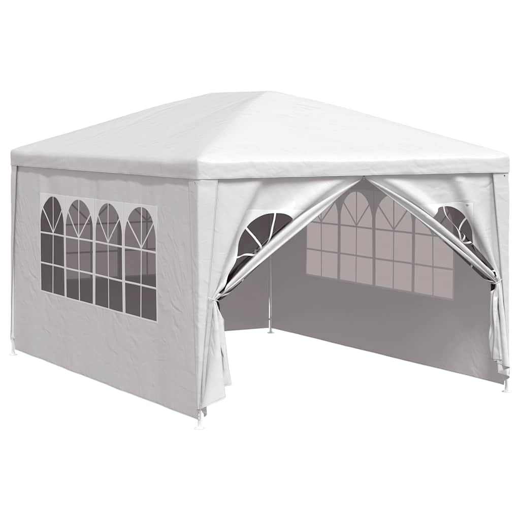 Tente de réception 3x4 m Blanc Tente de réception, Tonnelle de Jardin Gazebo Pavillon pour Camping, Événements, Terrasses, Festivals