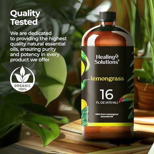 Aceite esencial de hierba limón Healing Solutions 16 oz miniatura 4