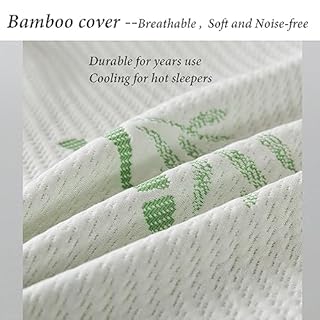 HOXXME Shredded Memory Foam Pillows for Sleeping, Cooling Bamboo Memory Foam Bed Pillow 2 Pack, Queen Size Firm Pillow Gel for Neck Support, Hotel Quality Bed Rest Pillow(Queen Set of 2)