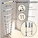 Certified Telescopic Ladder 12 ft - Professional Climbing Tool for Work Use - Heavy-Duty Ladders for Household - Collapsible Work Ladder 3.8 m - 11 Steps Folding Ladders - Lightweight & Heavy Duty