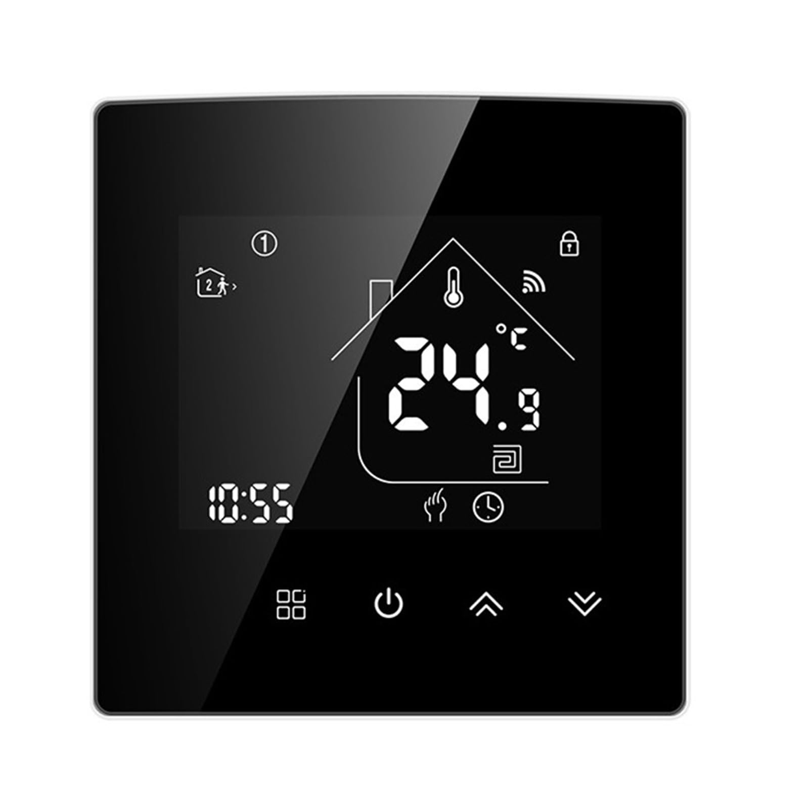 Inteligentny termostat WiFi, woda/elektryczne ogrzewanie podłogowe wodny kocioł gazowy regulator temperatury działa Precyzja łatwość Konfiguracji(Water Gas Boiler)