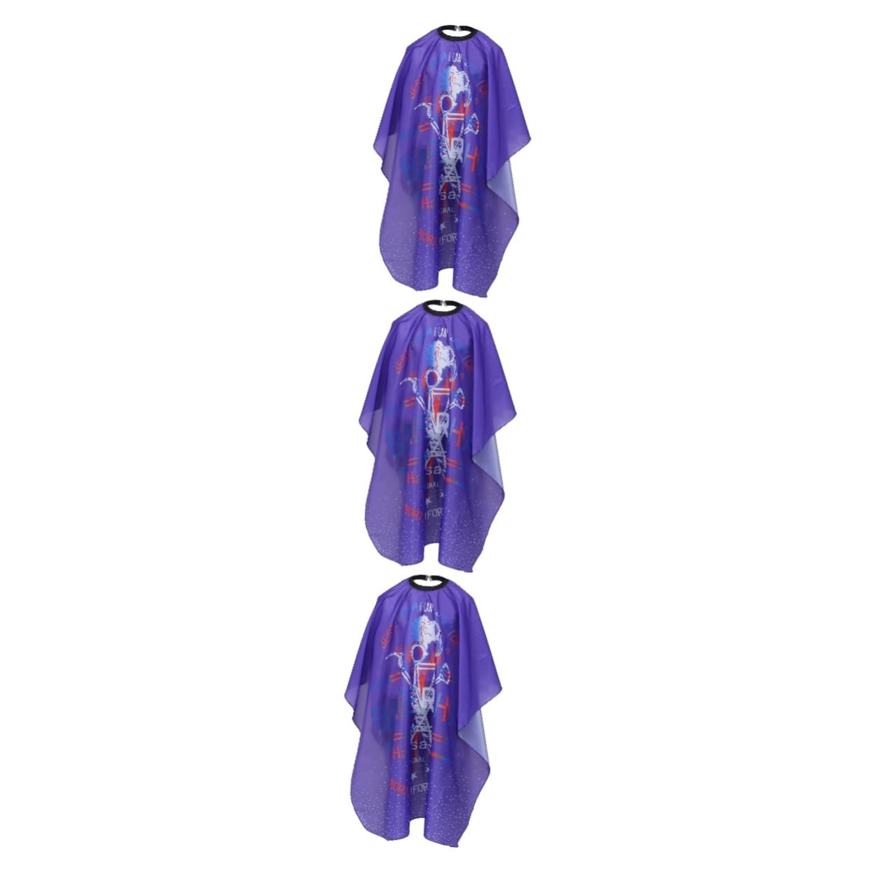 BESTonZON 3pezzi Mantellina Per Parrucchieri Leggera e Pratica Cape Per Taglio e Colorazione Grembiule Da Salone Per Uso Professionale e Personale Design Elegante e Funzionale Adatta Tutti
