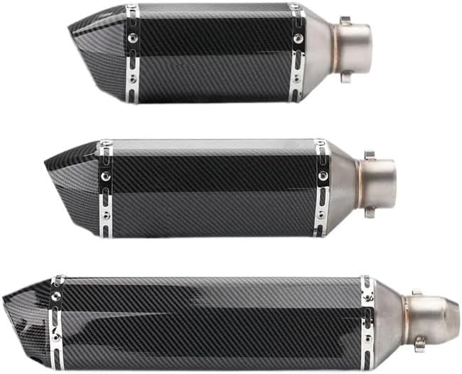 Motorcycle Exhaust Muffler 51mm Universal Accessories Motorcycle Exhaust pipe Muffler Pipe echappement moto XJ6 MT07 09 03(Type A3 with sticker)