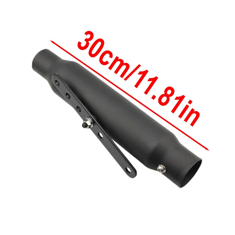 Terminale Scarico Moto Universale - In Acciaio Inox, 38 Mm | Per Harley, Cross, Scooter E Dirt Bike - Foto 4