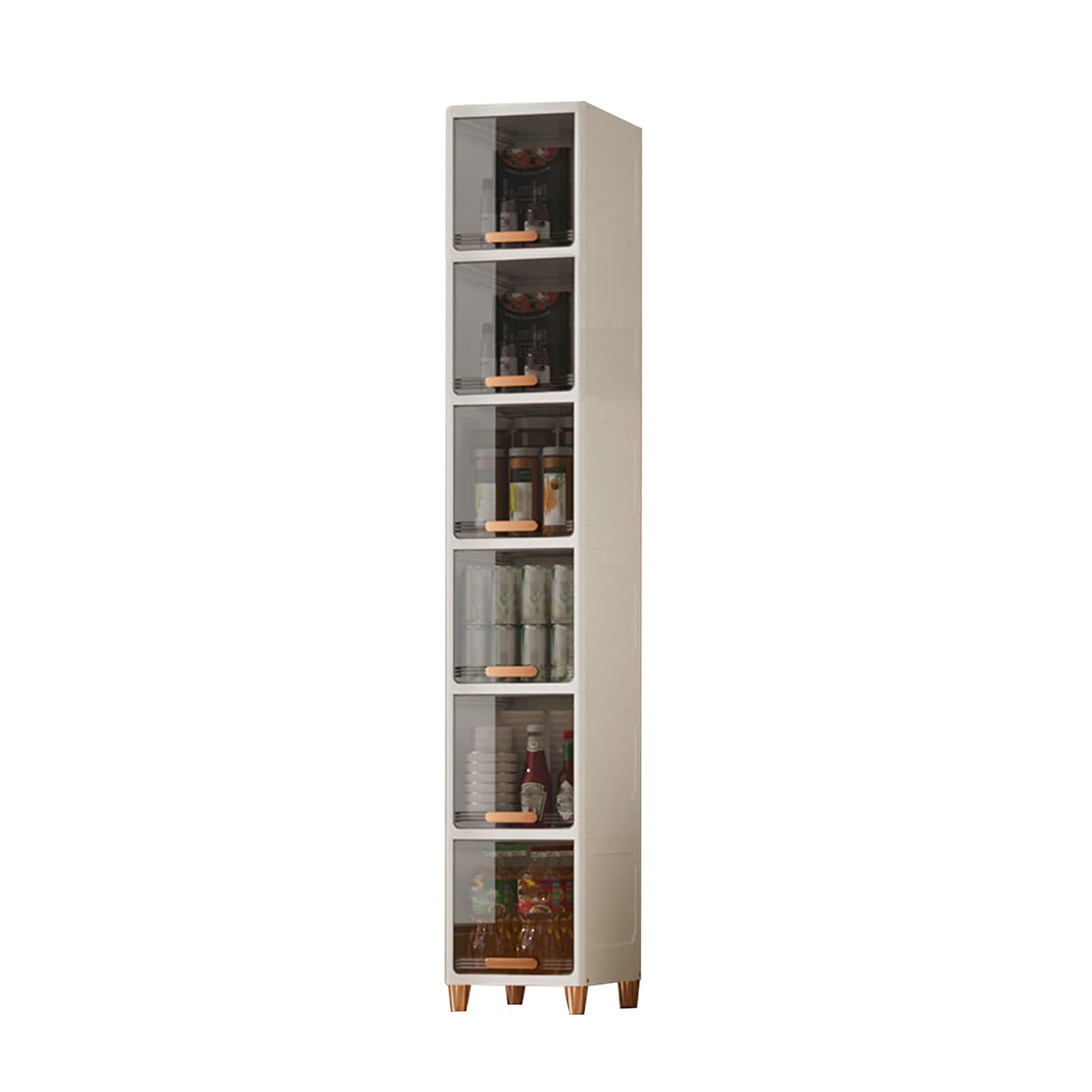 Flip-top Slim Storage Cart,2-6 Tiers Narrow Gap Cart,Bathroom Organizer Cabinet,for Laundry Narrow Places Bathroom Small Corner(Width 49cm,6 Tiers)