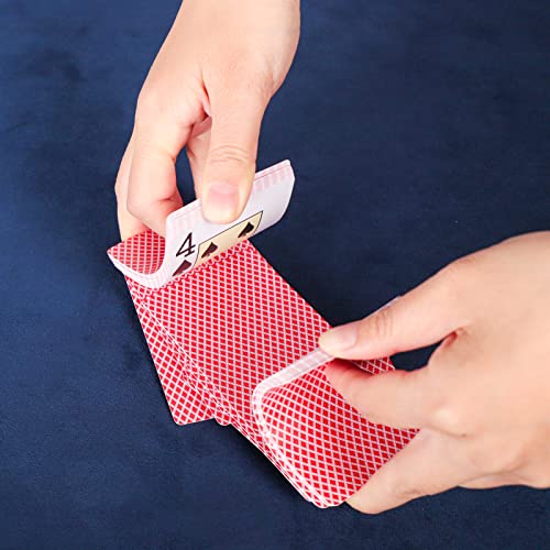 Gustaria Card Table Cover, Game Table Cover, Blue Poker Felt Table Cover, Fitted Square Mahjong Tablecloth With 3 Dice, For Poker, Bridge, Mah-Jongg, Board & Tile Games (34In X 34In) #TOP6