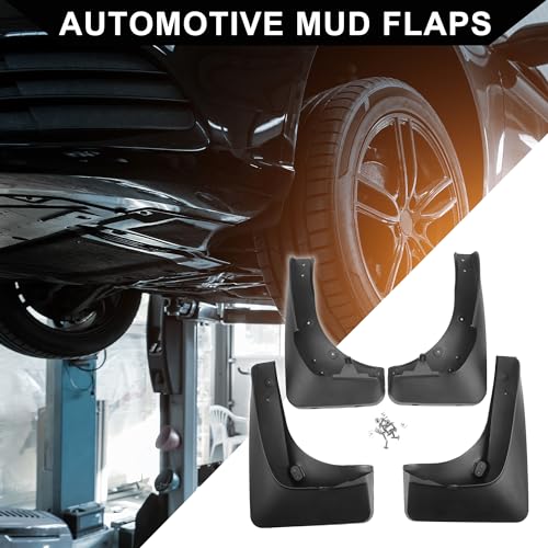 Image of Mud Flap Splash Guard with Mount Accessories for BMW X5 Sport Utility E70 Series 2008-2013 / Front & Rear Side Mud Guards /Durable / 1 Set