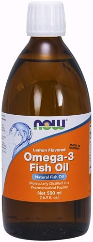 NOW Supplements lĂquido de aceite de pescado omega-3 destilado molecularmente sabor a limĂłn 169 onzas NOW Supplements lĂquido de aceite de pescado omega-3 destilado molecularmente sabor a limĂłn 169 onzas