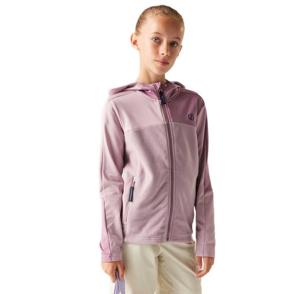 Dare2b Unisex Kids' Thriving IV Stretch Hiking Midlayer, UV Shielded Reflective Walking Jacket
