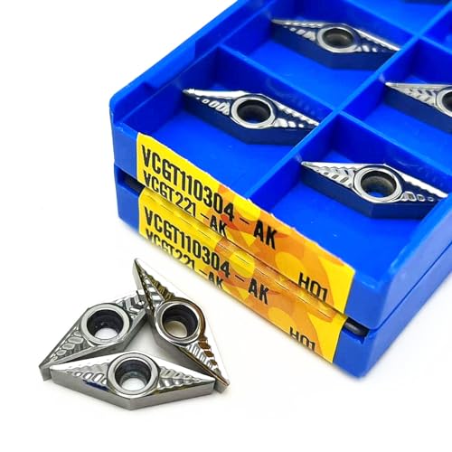 Insertos de Carburo VCGT110302/110304/110308 AK H01 10pcs miniatura 4