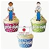 12 usage Cartoon première aide de la carte en Papier comestible prédécoupé pour décorations de gâteau avec support de fixation