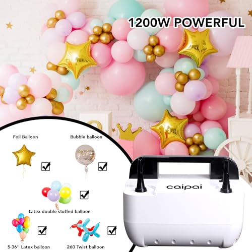 Kit de bomba infladora eléctrica para globos PULO CP Mfg modelo CP-233 1200W, color Panda miniatura 3