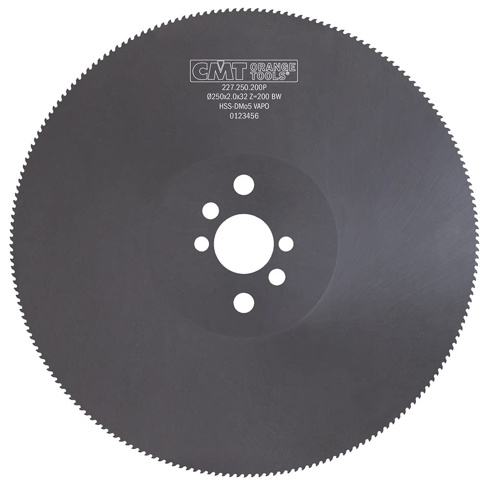 CMT ORANGE TOOLS 227.250.200P LAMA X MATERIALI FERROSI HSS VAPO 250x2.0x32 Z200 BW-T4