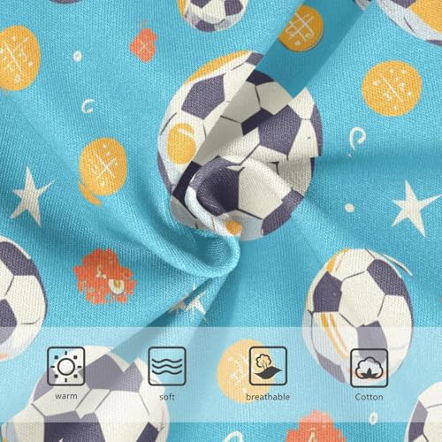 Wusikd Soccer Ball Girls' Underwear Cotton Stars Girls Briefs Soft Toddler Underwear 2T3