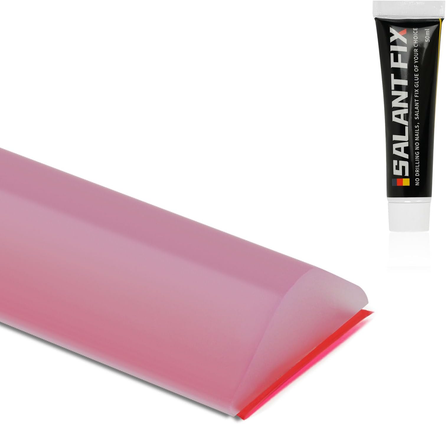 Flintronic 1M Wet Room Floor Barrier, Shower Threshold Water Barrier with 20G Glue, Silicone Water Retaining Strip for Kitchen, Bathroom
