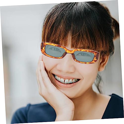 BESPORTBLE 1pc Square Sunglasses Leopard Print Frame Unisex Fashion for Outdoor Activities Driving Parties Travel Comfortable Ergonomic Fit Stylish Uv3