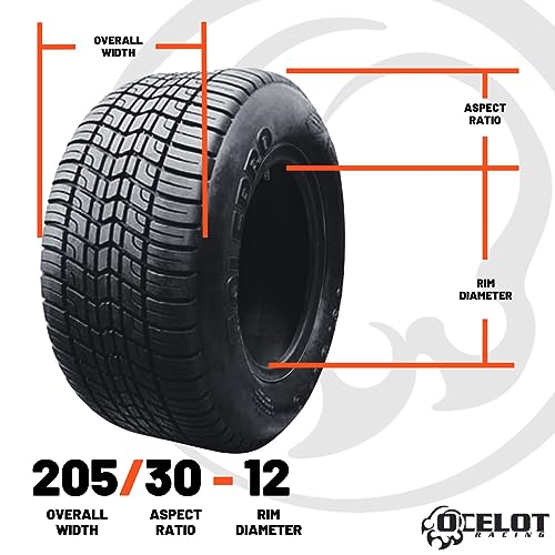 Ocelot 748-T839-0005-1 Golf Pro Ii 205 30 12 Golf Cart Tires, 4 Ply Construction, Smooth Ride, Quiet Operation thumb #6