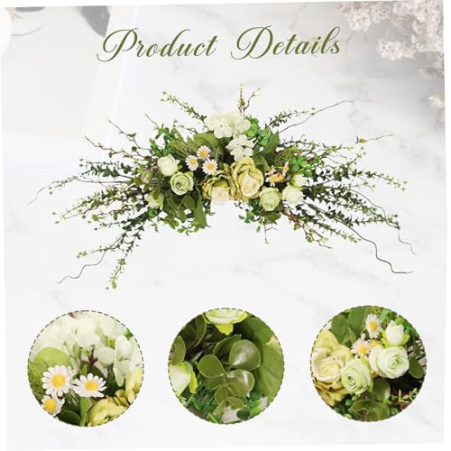 Arche de mariage en eucalyptus de 61 cm avec fleurs artificielles